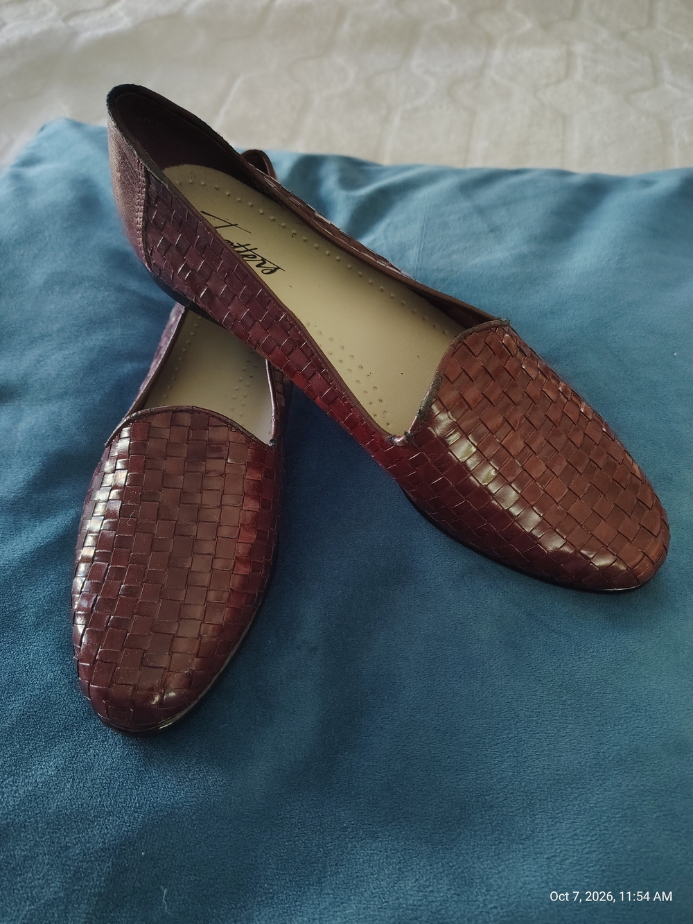 Trotters Women's  Woven Leather Loafers - Brown